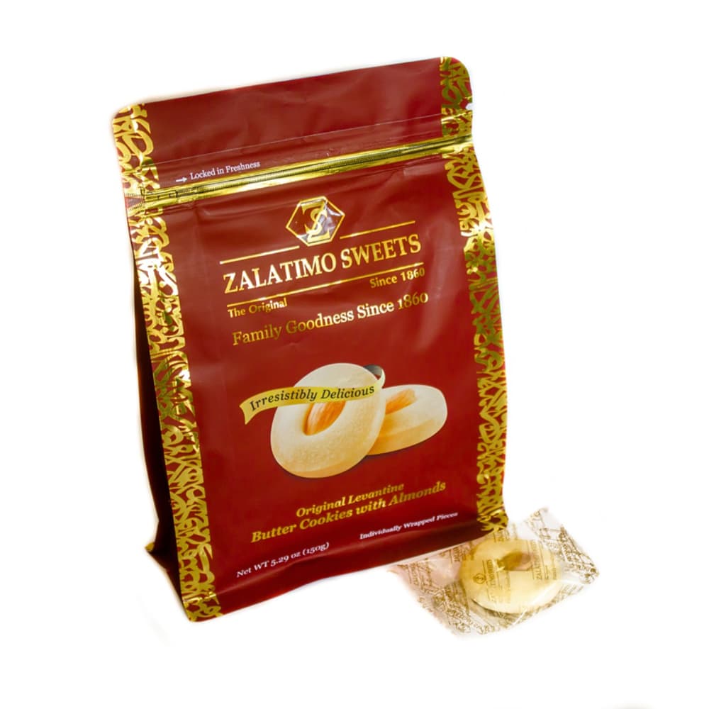 Zalatimo Butter Cookies with Almond