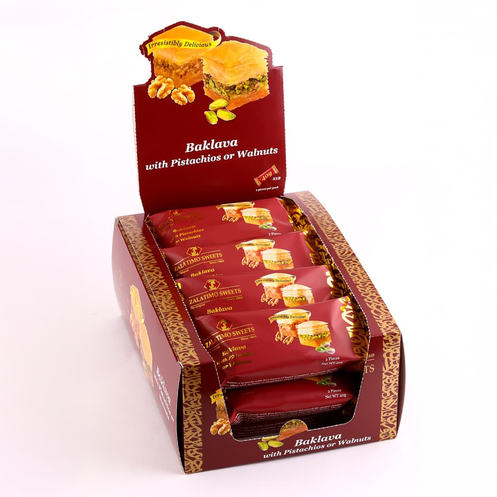 Zalatimo Baklava with Pistachios and Walnuts 480 gm
