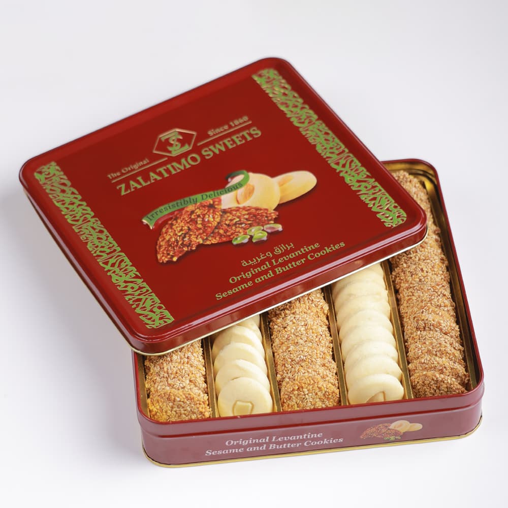 Zalatimo Original Levantine Sesame Cookies & Butter Cookies 630 gm