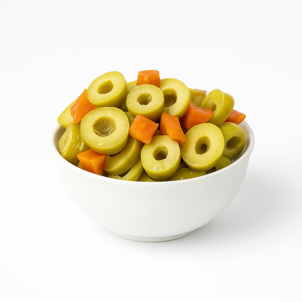 " Green Olives Salad With Carrots Kg "