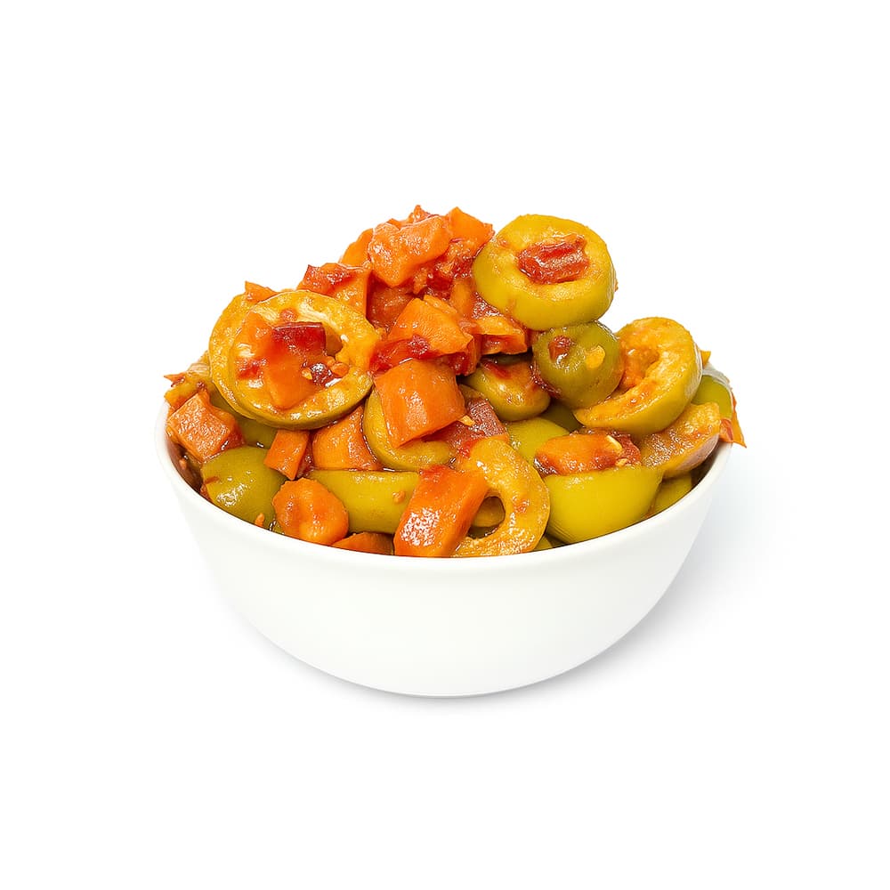 " Green Olives Salad with Carrots Spicy Kg "